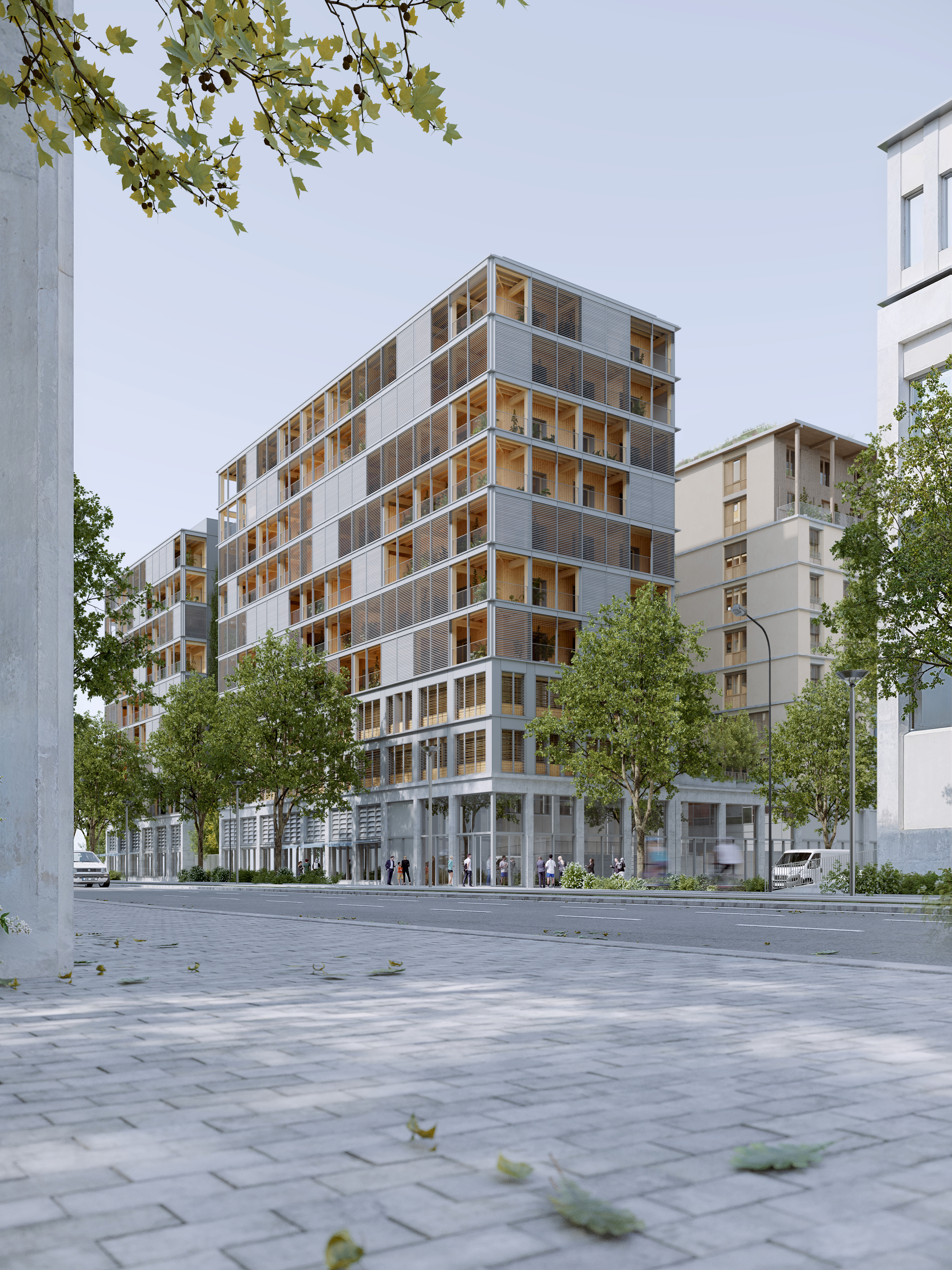 Ilot E4 Nord, quartier de La Confluence Lipsky Rollet architecture et environnement architecte florence lipsky pascal rollet paris france