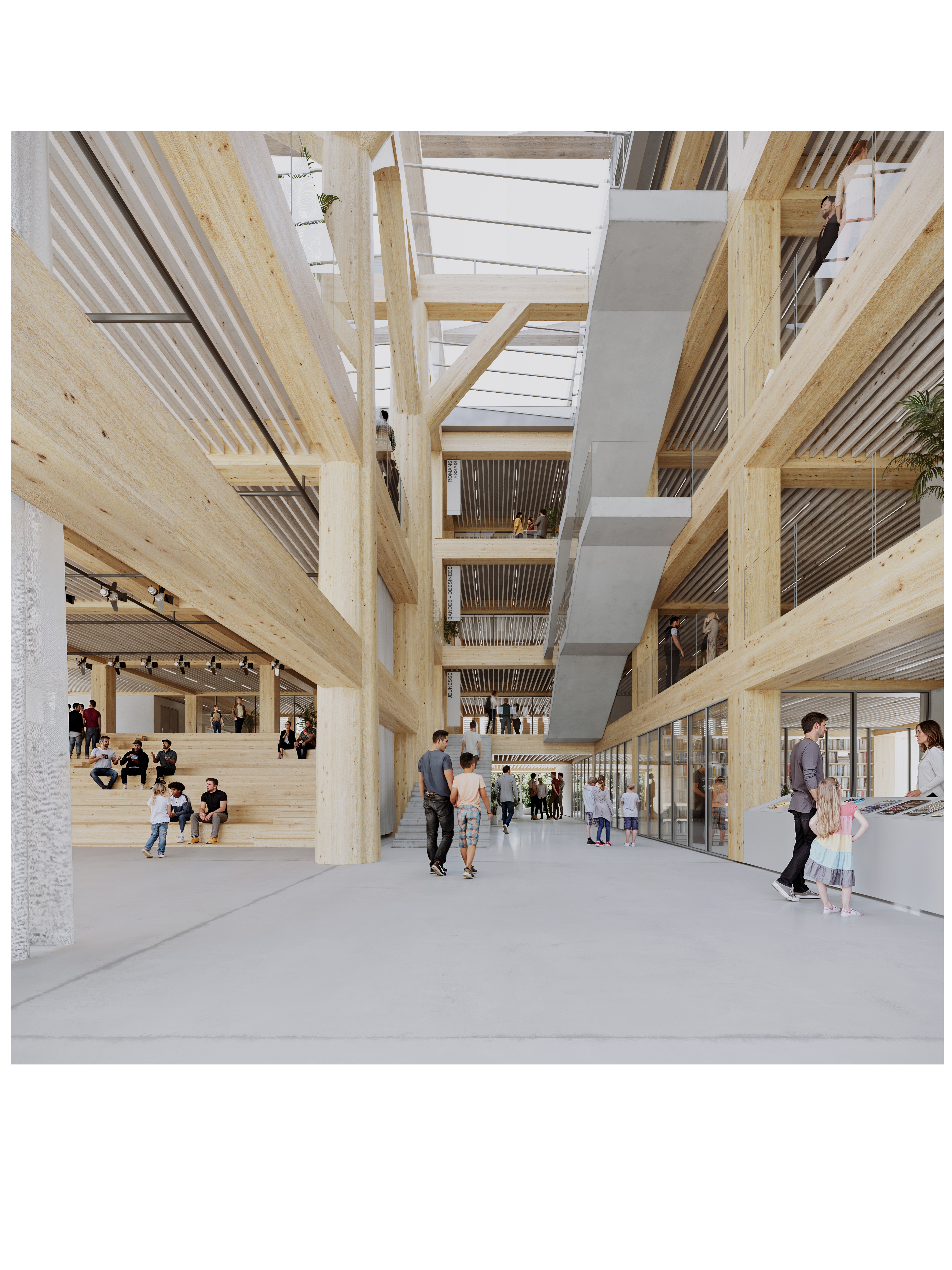 la grande bibliothèque de grenoble Lipsky Rollet architecture et environnement architecte florence lipsky pascal rollet paris france 