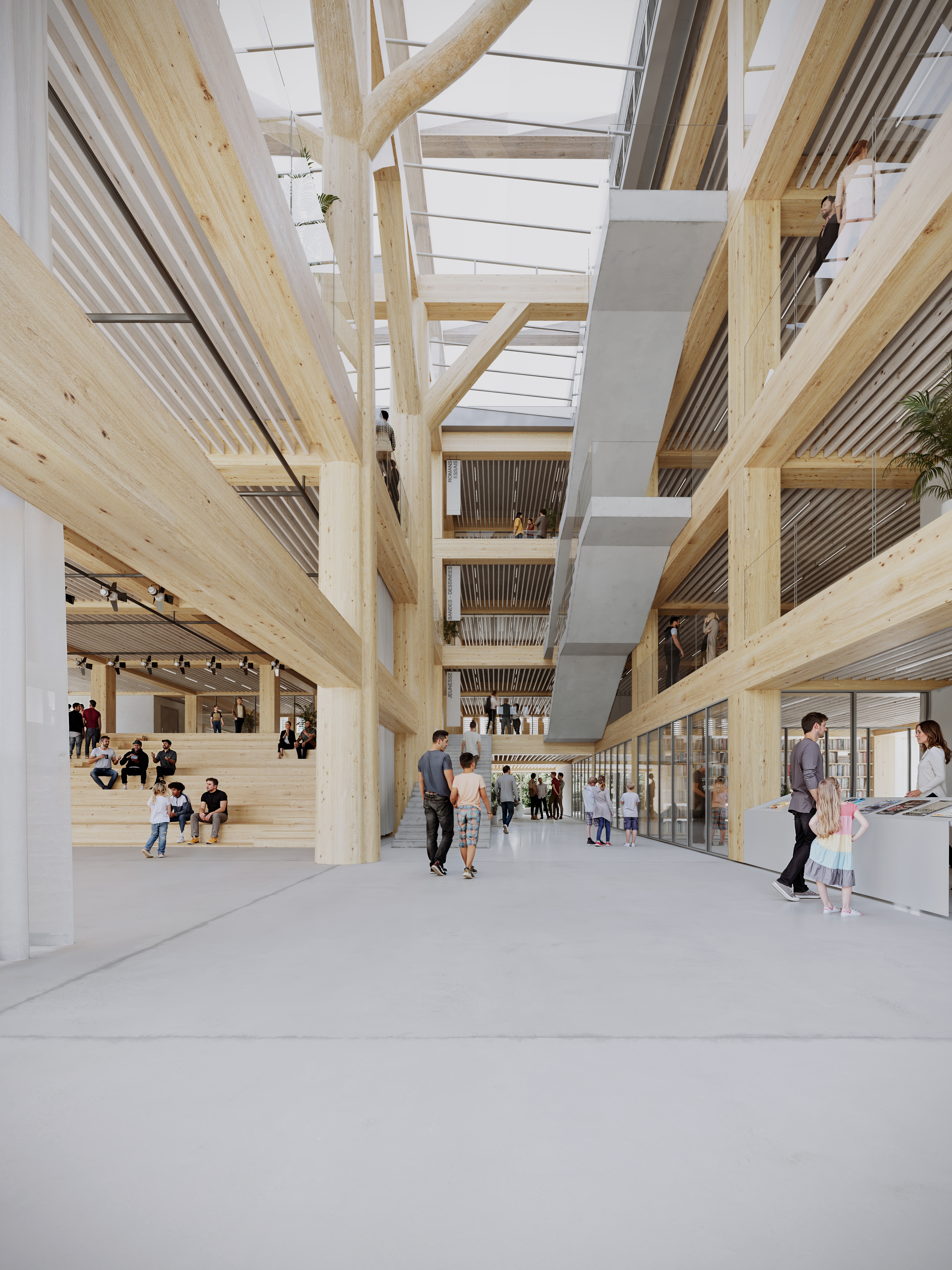 la grande bibliothèque de grenoble Lipsky Rollet architecture et environnement architecte florence lipsky pascal rollet paris france 