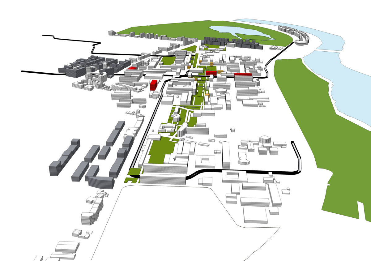 Schéma directeur du campus scientifique LyonTech La Doua Lipsky Rollet architecture et environnement architecte florence lipsky pascal rollet paris france 